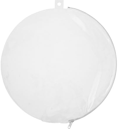 TOYANDONA Borsa portatile in PVC trasparente per ventaglio - Borsa di plastica riutilizzabile - per ventaglio - Custodia leggera antipolvere per raduni all'aperto 13X12