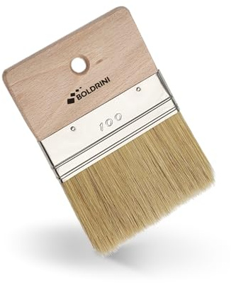 Pennello Spalter per Effetti Decorativi – Pennello per Vernici e Velature su Pareti, Stucchi e Pitture Decorative – Setole Morbide per Finiture Perfette - Fai-da-Te e Pittori Professionisti - 10cm