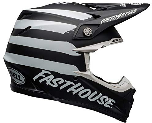 Bell Moto-9 MIPS Dirt Helm – Fasthouse Signia matt schwarz/weiß – Größe S