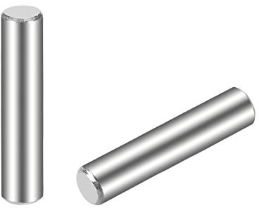 sourcing map 25 Stück Zylinderstifte Dübelstift 304 Edelstahl Holz Etagenbett Dübelstifte Regalheringe Stützregale 4 x 20mm (ca. 5/32)