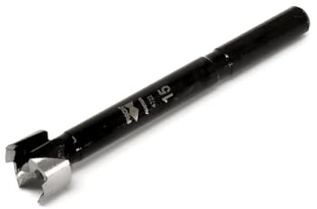 Black Shark Pro Forstnerbohrer Ø 15 mm, Länge 88 mm, Schaft 8 mm mit 3 Flächen