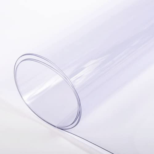 Farm Plastic Supply - Clear Vinyl Sheeting - 15 Mil - (4'6 x 10') - Vinyl Plastic Sheeting, Clear Vinyl Sheet for Storm Windows, Covering, Protection, Tablecloth Protector