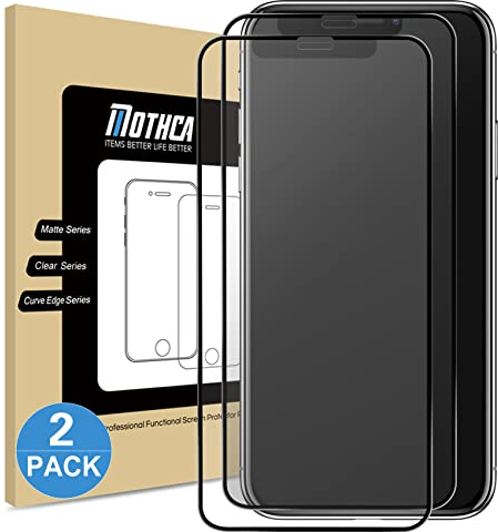 Mothca für Panzerglas Matt für iPhone 11/ iPhone XR (2 Stück), 9H Matte Schutzfolie Screen Protector,Anti-Fingerabdruck,Blendschutz
