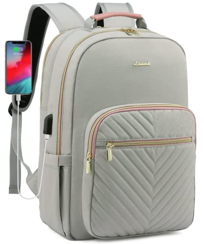 LOVEVOOK Laptop Backpack for Women 15.6 Inch, Womens Backpacks Rucksack | for Work Business Travel School College With USB Port, Lightweight Back Pack Computer