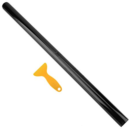 Keenso Auto-Tönungsfolie, 50 * 100 cm Anti-Verschleiß-Auto-Tönungsfolie, Glasfolie, Wärmedämmung, Sonnenschutzfolie (Durchlässigkeit 5%)