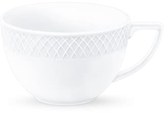 Wilmax - Lot de 2 tasses à thé et à café - porcelaine - Lot de tasses - - Blanc - 500 ml - Tasse pour thé, cappuccino - Tasses en porcelaine avec poignées
