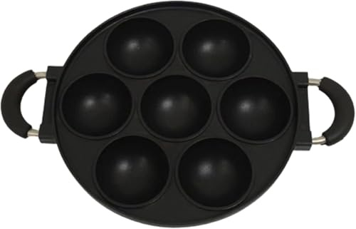 RCYF-7 Hole Cooking Cake Pan Cast Iron Omelette Pan Non-Stick Cooking Pot Breakfast Egg Cooker Cake Mold Kitchen