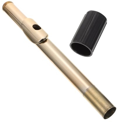 16-loch Flötenkopfstück aus Weißmessing, Goldfarben | Metall und Abs Ausführung, Gratfrei und Glatte Oberfläche, Leicht zu Reinigen, für Schüler und Fortgeschrittene