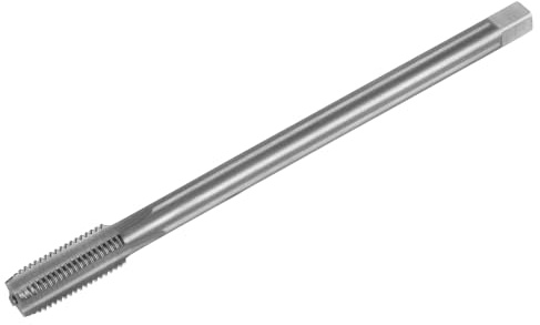 sourcing map Taraud à filetage métrique M12 x 1,5 H2 200 mm extra long à cannelure droite filetage fraiseuse tarauds tarauds outil de réparation