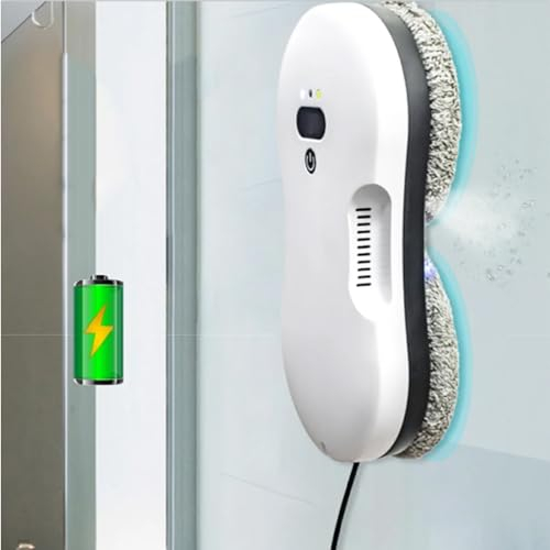 RayGenius Limpiacristales EléCtrico con Chorro De Agua AutomáTico Aspirador De Cristales Robot Limpiacristales con Mando A Distancia Limpiacristales con Chorro De Agua