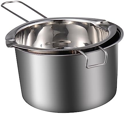 Hoement Double Boiler Pot Stainless Steel Pot for Wax Melting for Baking and Cooking Utensils