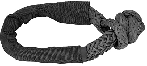 Grillete Suave Sintético 33069lbs Resistencia a la Rotura Cuerda de Recuperación Todoterreno ATV SUV Camión (Black)