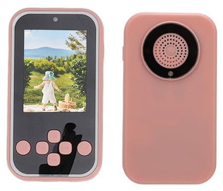 Lecteur Mp3 avec Double Caméra 1920 X 1080, écran IPS 2,4 avec Son HiFi, Lecteur de Musique Mp3 avec Lampe de Poche, Prend en Charge Les Cartes TF de 32 Go (Pink)