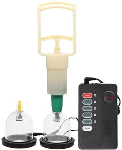 PQKuss Elektro Shock Nippelsauger Brustwarzensauger Nippel Sucker Set Elektrische Stimulator SM E-Stim Milchpumpe Brustvergrößerung Extra Starke Brust Brustwarzen Pumpe Sexspielzeug für Frauen
