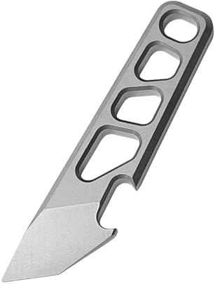 WEEVDRIE Titanium Multi-Tool Pry Bar, Bottle Opener, Keychain, Nail Lifter, EDC Tool for Outdoor, Camping, Daily Use