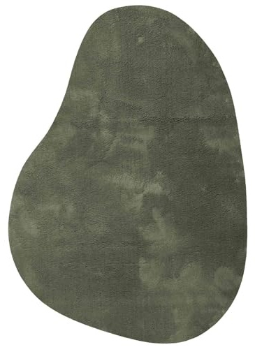 vidaXL Bereichsteppiche HUARTE Waldgrün 120 x 170 cm Polyester, Rutschfester Teppich fürs Wohnzimmer, moderner faltbarer Läufer, weiche Polyester-Decke, gemütlicher Schlafzimmerboden