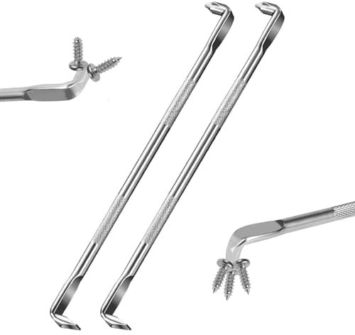 JINJUMEI 2 Pezzi Cacciavite a Doppia Testa Tipo Z, 180mm Cacciaviti Offset Angolare, Cacciavite a Croce da 90 Gradi, Cacciavite a Testa Piatta per le Riparazioni in Spazi Ristretti