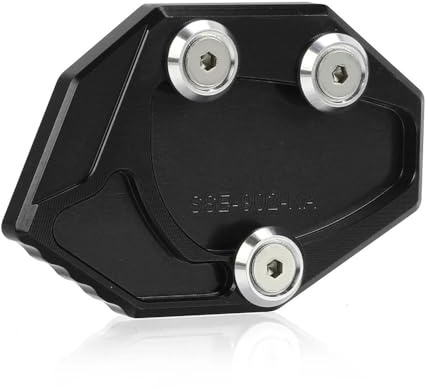 KAVSY Motorrad Ständer Für Ständer Fuß Seitenständer Verlängerung Pad Stützplatte Vergrößern ZZR1400 GTR1400 Concours 14 ZX14R ZX14 ZZR 1400(Black)