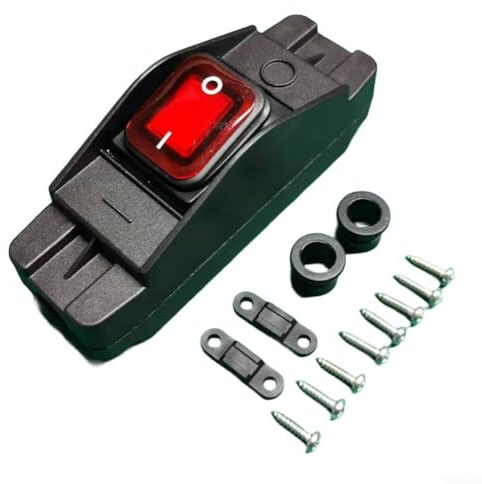 Interrupteur de jardin résistant aux intempéries, étanche IP65, interrupteur de câble électrique extérieur 250 V AC 16 A, pour lampes de jardin, pompes de bassin, outils de pelouse