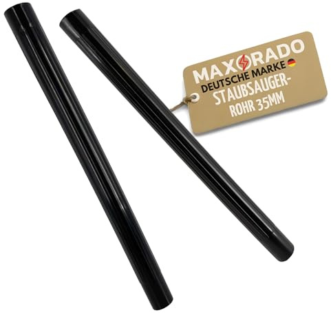 Maxorado Staubsaugerrohr 35mm Rohr für Bosch Professional GAS 12V 18V 20 35 L H GAS 55 AFC Home and Garden 2x 0,5m Verlängerungsrohr Saugrohr Verlängerung Kunststoff DN35 Nassauger AdvancedVac 20