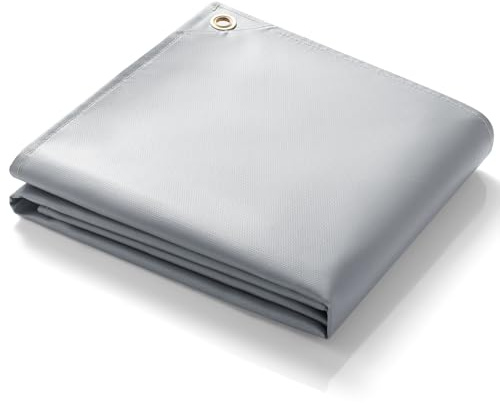PAWBOSE Couverture de soudage 180x240 cm, Ignifuge Fibre Verre enduite Silicone pour soudage/découpage. Protection Ultra-résistante, avec Sac Rangement, utilisable intérieur/extérieur.