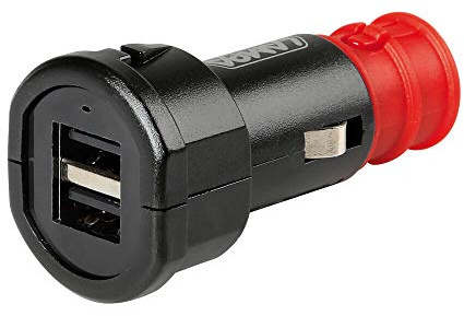 Lampa 38881 Uni-Tech, caricabatteria Universale 2 Porte USB - Fast Charge - 2700 mA - 12/32V