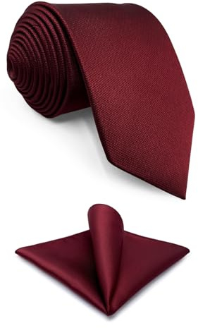 Shlax&Wing Einfarbig Color Rot Burgundy Hochzeit Mehrfarbigs For Männer Classic Krawatte Fashion Dünne