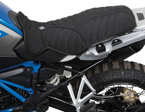 Tucano Urbano 326N3 Cool Fresh - Funda de asiento de malla Aero 3D de alto grosor (2 cm), color negro, talla de moto (420 x 420 mm)