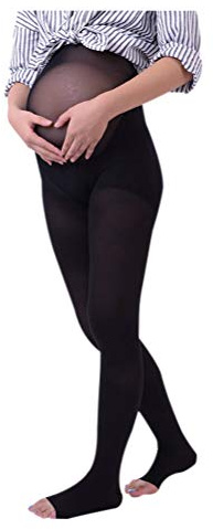 keepmore Mutterschaft Kompressionsstrumpfhose - Medizinisch Elastisch Unterstützung Abdomen Compression Tights für Krampfader, Ödem Behandlung