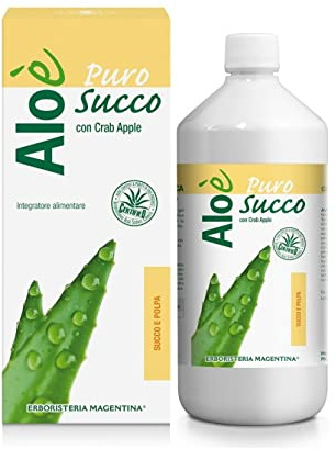 Erboristeria Magentina Aloè Puro Succo Bio 1000 ml Succo e Polpa
