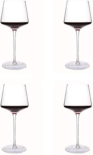 Habiba Weingläser Weingläser Cup Klare Rotweingläser Kristallweinbecher mit langem Stiel Weinkelch Tolles Geschenk für Party 580 ml / 19,6 OZ Glaswaren Sauber