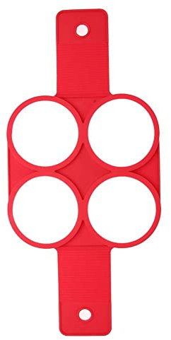 moldes para huevos escalfados, For freír Huevo cocido Pancake Maker Anillo Herramienta de cocina Huevo Cocina Tortilla Moldes Pan Flip Huevos Molde Cocina Anillo de huevo frito (Color : 7 Round Red) (