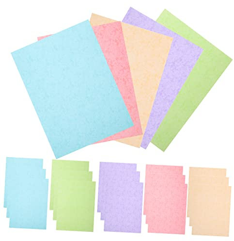 STOBOK 50 Blatt Druckerpapier Pastellpapier Origami-Karten Briefpapier Origami-Papier faltbares Papierornament zartes Bastelpapier Haupt Papierstau Material Sammelalbum a3 Zeichenpapier