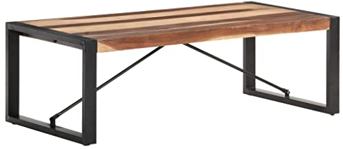 BUKSCYJS Couchtisch kleine Zimmer, Sofatisch, WohnzimmertischCouchtisch 120x60x40 cm Massivholz mit Palisander-FinishFür Wohnzimmer, Schlafzimmer, Büro, Eingang, Korridor