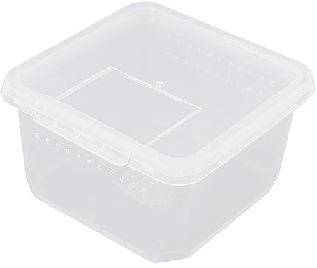 Happyyami Spinnen Box Futterbox Für Reptilien Mini Carrier Käfigtank Mit Belüftungslöchern Transparente Sicht Für Spinnen Skorpione Insekten Schnecken Und Einsiedlerkrebse