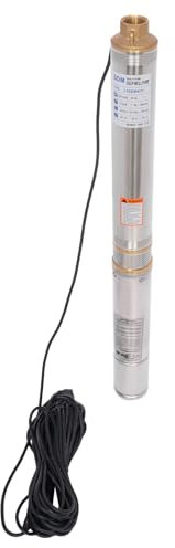 Tauchpumpe,Tiefbrunnenpumpe,Edelstahlpumpe,Geschwindigkeit 2850r/min,Hochwertigen Motor aus Reinem Kupfer,Mit Filter,Hohe Anwendbarkeit