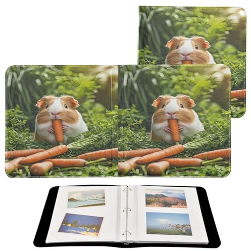 JUMBEAR Álbum de fotos grande autoadhesivo con 20 páginas, álbum de recortes para boda, familia, bebé, vacaciones, lindo conejillo de indias