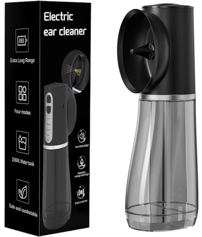 Electric Ear Wax Removal Cleaner：Rechargeable Earwax Remover kit with 4 Cleaning Modes - IPX7 Waterproof Ear Cleaning Tool with 2-in-1 Water Tank for Adult
