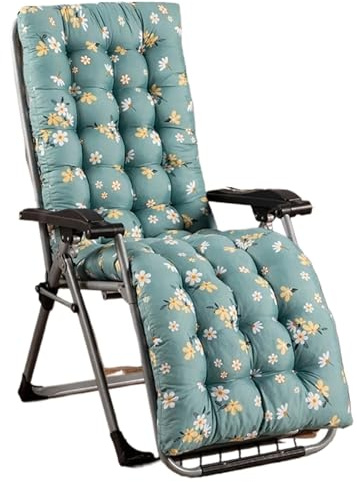 USOHJZ Deckchair Cushion Soft Recliner Cushion Garden Benches Bench Cushion Leisure Time Thick Backrest Tilt Pad Autumn And Winter Outdoor Cushions For Chairs(Green02)