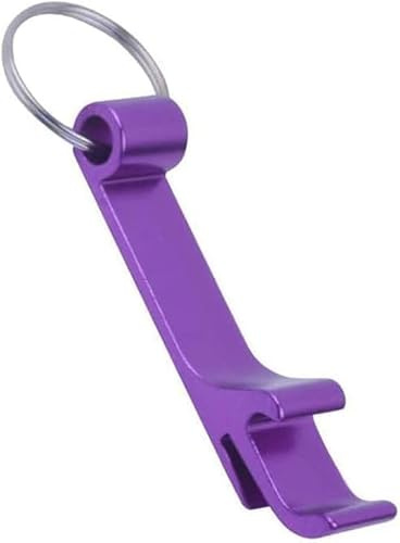 Purple Bottles Opener Keychain Aluminum Can Beer Openers Mini Aluminum Keychain Bottle Opener Beer Opener Mini Key Ring Bottle Opener for Home Pub Beers Lover Corkscrews Bar and Wine Tools