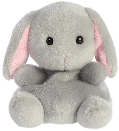AURORA 82149 Palm Pals Kieselsteine Hase, 13 cm, Plüschtier, grau