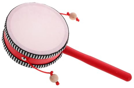 MOLUCKFU Tambour De Singe Portatif En Bois Pour Tout-petits, Instrument à Main à Cliquetis Tournant, Jouet Musical Orff Pour Garçon Et Filles En Maternelle, Percussion Éducative Sécurisée Et Apaisante