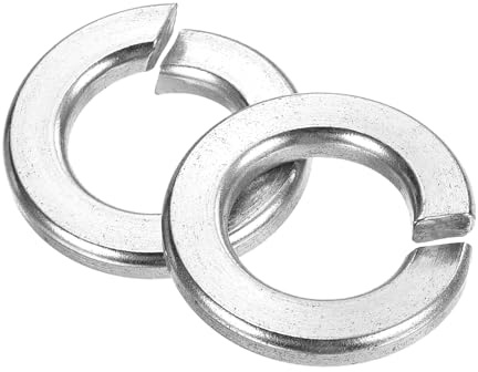 QUARKZMAN Arandela De Seguridad Dividida 7/16, 30Pcs 304 Acero Inoxidable Arandelas De Resorte De Seguridad Arandela Anillo Dividido Para Tornillos Maquinaria