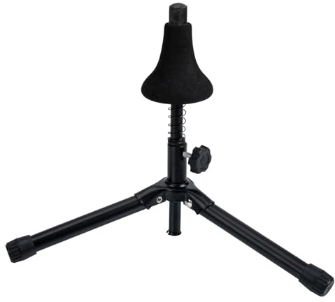 DECHOUS Support Pliable pour Trompette et Flugelhorn Pupitre Stable Fer pour Instruments de Musique Présentoir Compact pour Rangement et Exposition à Domicile ou Boutique