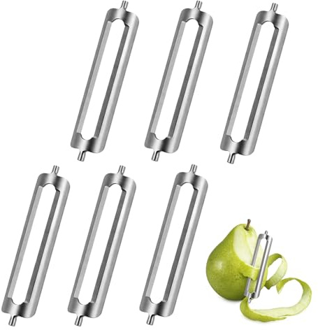 6 Stück Sparschäler Klinge Ersetzen, Schäler für Ersatzteile, Edelstahl Sparschäler Ersatzklingen für Vegetable Peeler Gurkenschäler Potato Peeler,Neuer Kartoffelschäler Schälmesser