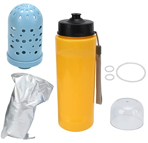Bottiglia d'acqua filtrata Borraccia portatile da esterno con filtro Acqua pulita per viaggi Escursionismo Backpacking Campeggio 750ml (Giallo)