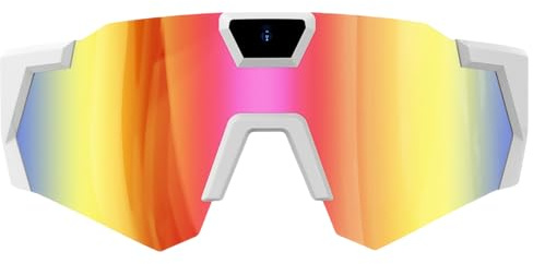 Bagiaope Lunettes avec Caméra 4K | Lunettes De Sport HD-POV avec Caméra Intégrée | Lunettess de Soleil Vidéo avec Caméras, Audio Et Vidéo, pour Le Cyclisme, Course À Pied, Ski Et Les Vlogueurs
