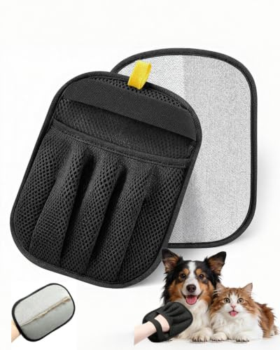 JIMYIU Guanti per la rimozione dei peli di Animali – Riutilizzabili e Lavabili, per Cani e Gatti – Efficaci per Divano, Auto, tappeti e Vestiti