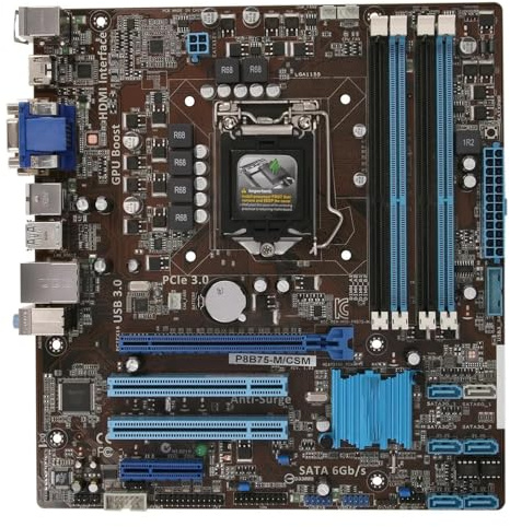 Motherboard Scheda madre Fit For ASUS P8B75-M/CSM LGA 1155 Intel B75 2×DDR3 16GB supporta Core i3-2130 G2020 3240 2320 3570 3770 G540 cpu Micro ATX