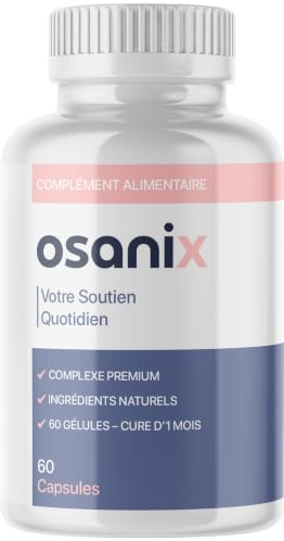 Osanix Gélules - Ingrédients Naturels pour Hommes et Femmes - 60 Capsules pour 1 Mois